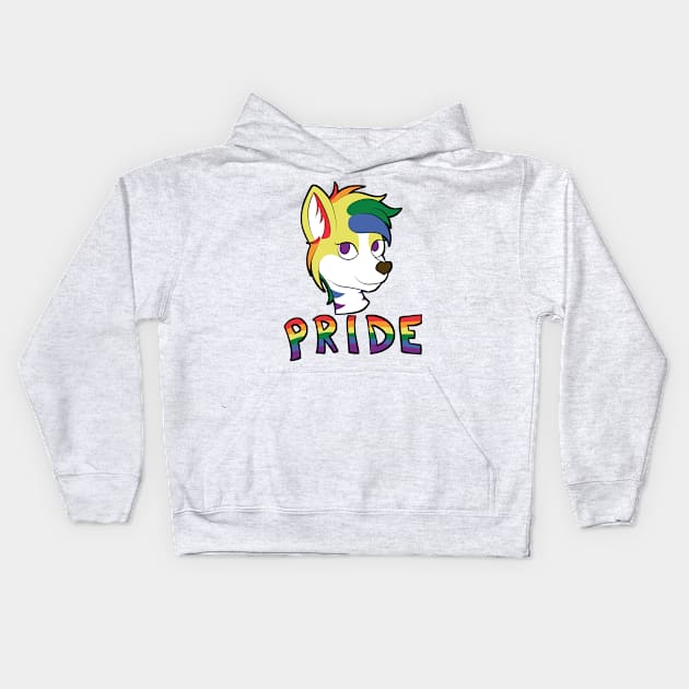 Gay Pride - Furry Mascot Kids Hoodie by Aleina928